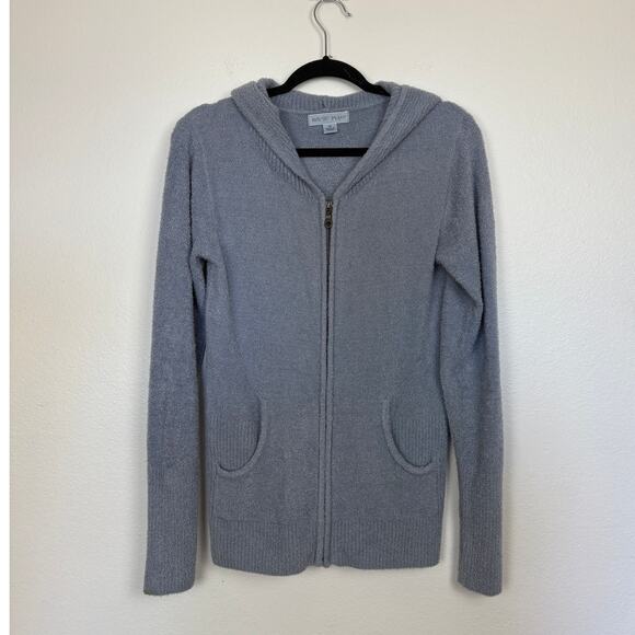 Barefoot Dreams Bamboo Full Zip Hooded Cozychic Soft Jacket Medium - Picture 1 of 4